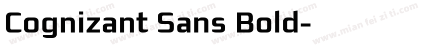 Cognizant Sans Bold字体转换